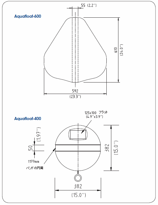 直径400mm & 600mm 標識浮標    OSK72TMSL-AQ400/600