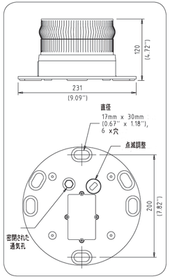 OSK 72BWAV-60 ソーラー式航空照明灯